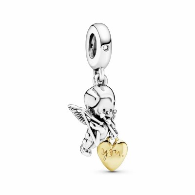 Pandora  Cupid And You Heart Dangle Charm