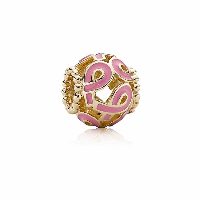 Pandora 14K Gold Limited Edition Pink Ribbon Charm