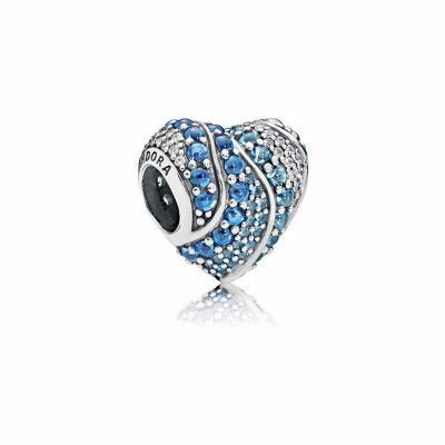 Pandora Aqua Heart Charm