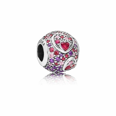 Pandora Asymmetric Hearts of Love Charm