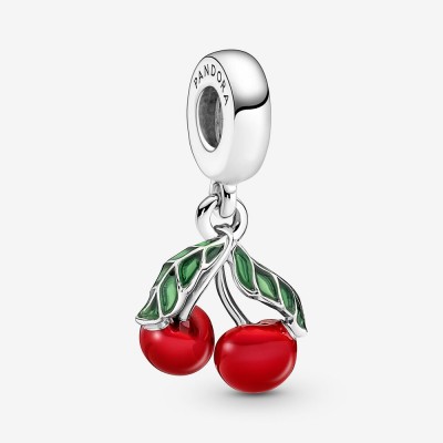 Pandora Asymmetrical Cherry Fruit Dangle Charm