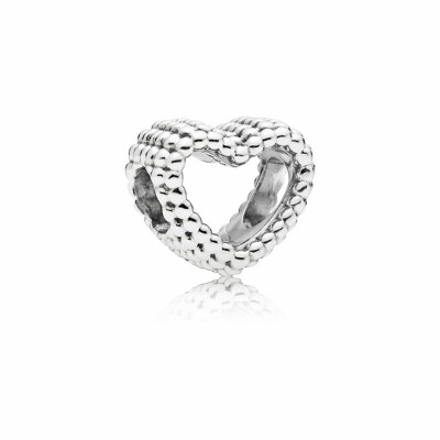 Pandora Beaded Heart Charm