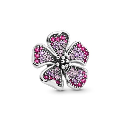 Pandora Big Peach Blossom Flower Charm