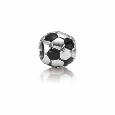 Pandora Black Enamel Soccer Ball Charm