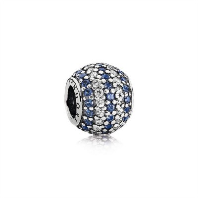 Pandora Blue Nautical Pave Lights Charm