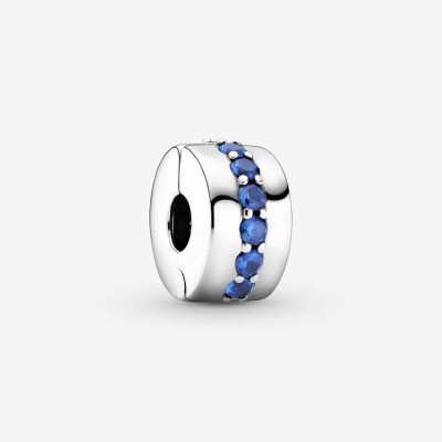 Pandora Blue Sparkle Clip Charm