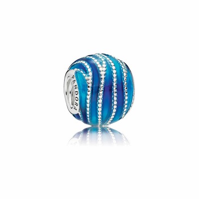 Pandora Blue Swirls Charm