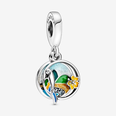 Pandora Brazil Beach and Parrot Dangle Charm