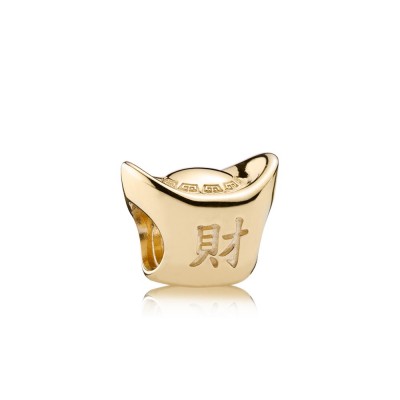 Pandora Chinese Ingot 14K Gold Charm