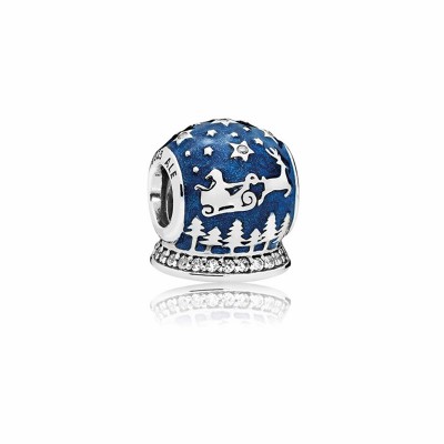 Pandora Christmas Night Snow Globe Charm