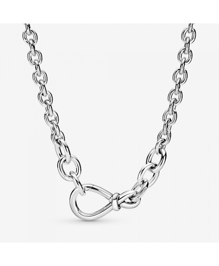 Pandora Chunky Infinity Knot Chain Necklace