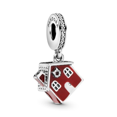 Pandora Cozy Christmas House Dangle