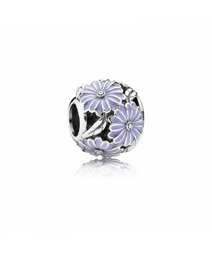 Pandora Daisy Meadow Charm with Lavender Enamel