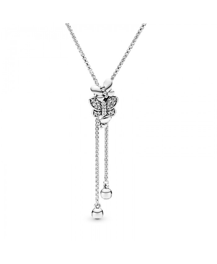 Pandora Dazzling and Dancing Butterflies Necklace