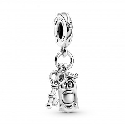 Pandora Disney Alice in Wonderland Key and Door Knob Dangle Charm