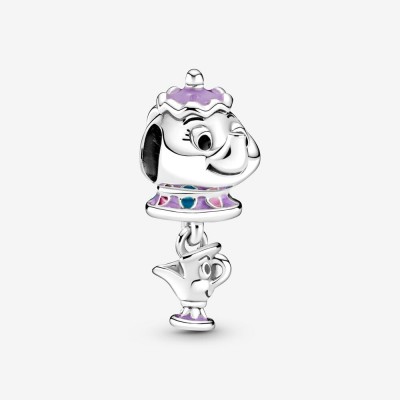 Pandora Disney Beauty and the Beast Mrs. Potts and Chip Dangle