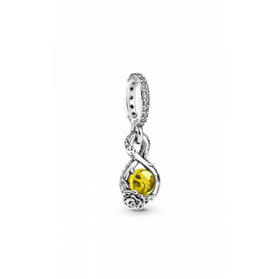 Pandora Disney Belle Infinity and Rose Pendant