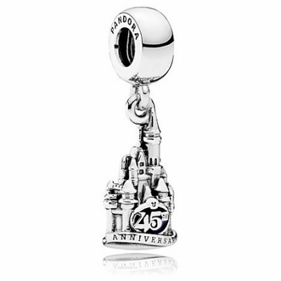 Pandora Disney Cinderella Castle 45 Anniversary Dangle