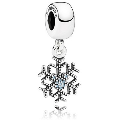Pandora Disney Mickey's Sparkling Snowflake Dangle