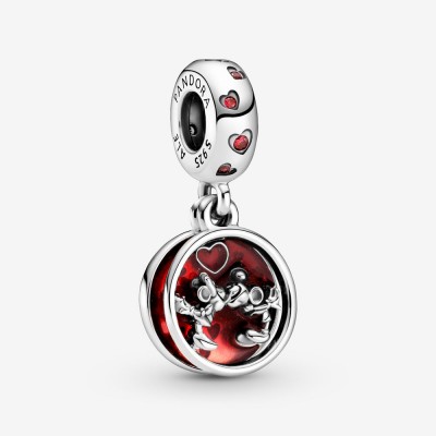 Pandora Disney Mickey Mouse and Minnie Mouse Love and Kisses Dangle Charm