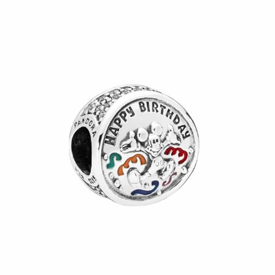 Pandora Disney Mickey Mouse Happy Birthday Charm