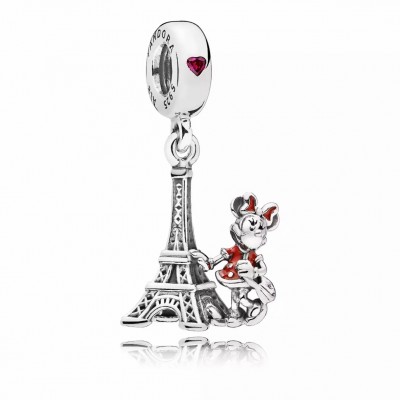 Pandora Disney Minnie With Eiffel Tower Dangle