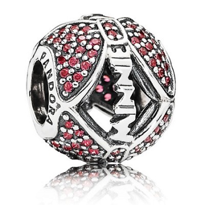 Pandora Disney Red Minnie Sparkling Bow Charm