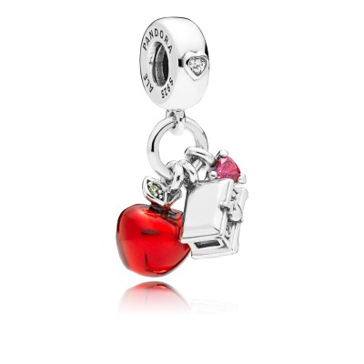 Pandora Disney Snow White Apple and Heart Dangle