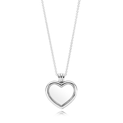 Pandora Floating Heart Locket Necklace