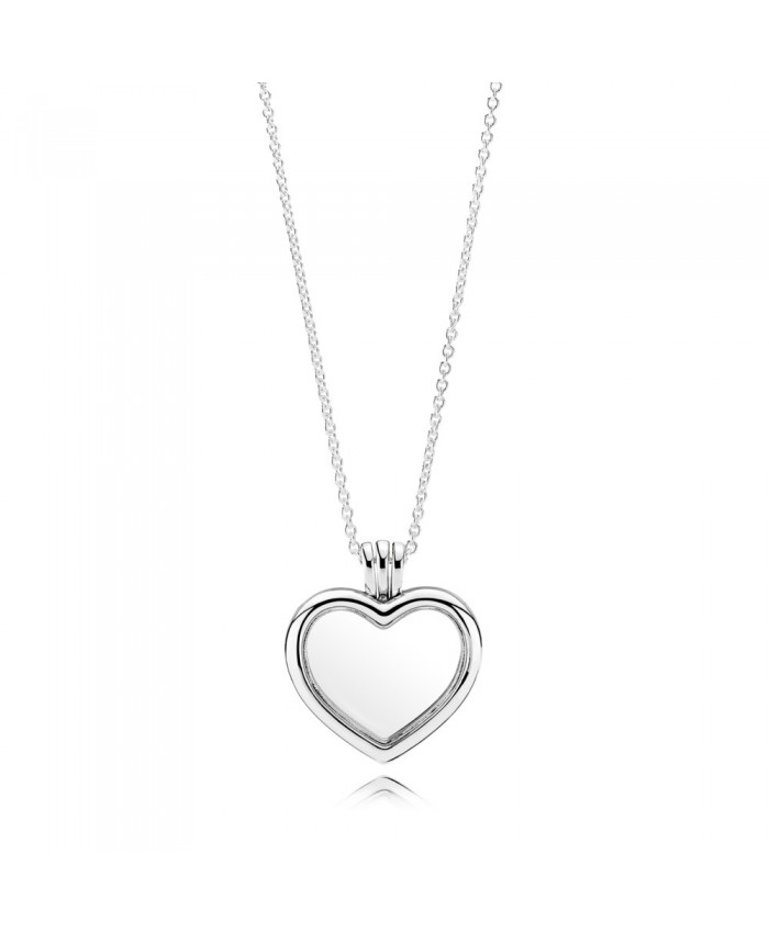 Pandora Floating Heart Locket Necklace