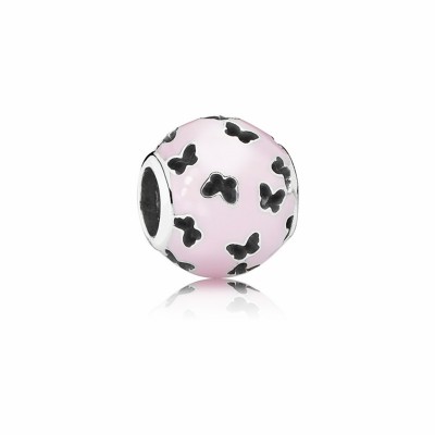 Pandora Fluttering Butterflies Charm with Light Pink Enamel