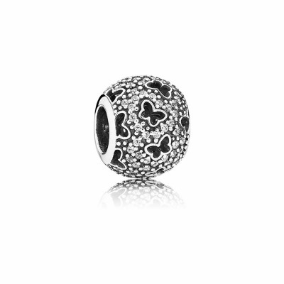 Pandora Fluttering Butterflies Charm with Pave Zirconia