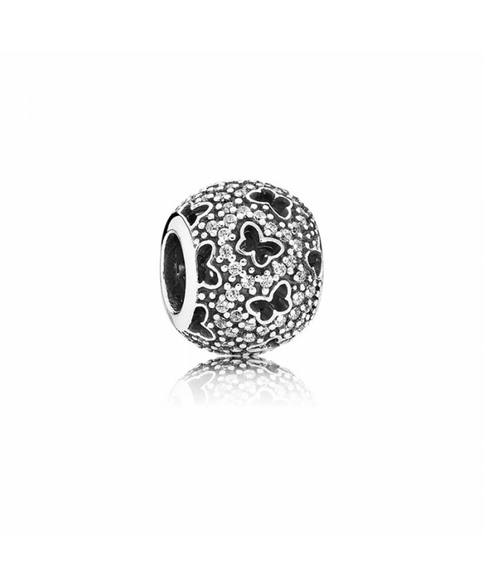 Pandora Fluttering Butterflies Charm with Pave Zirconia