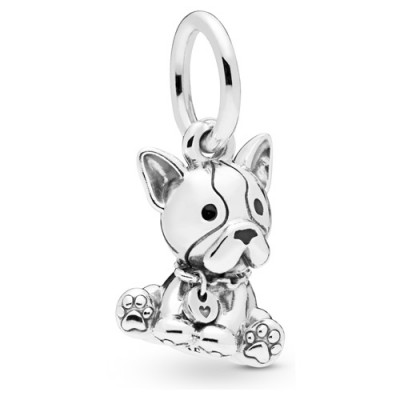 Pandora French Bulldog Puppy Dangle Charm