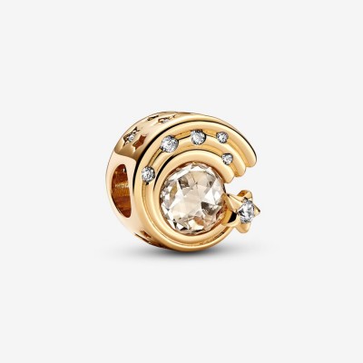 Pandora Gold Sparkling Shooting Star Charm