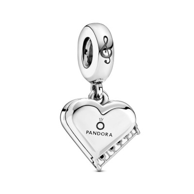 Pandora Grand Piano Heart Dangle Charm