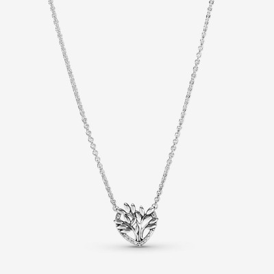 Pandora Heart Family Tree Collier Necklace