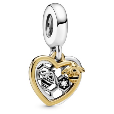 Pandora Hearts and Bees Dangle Charm