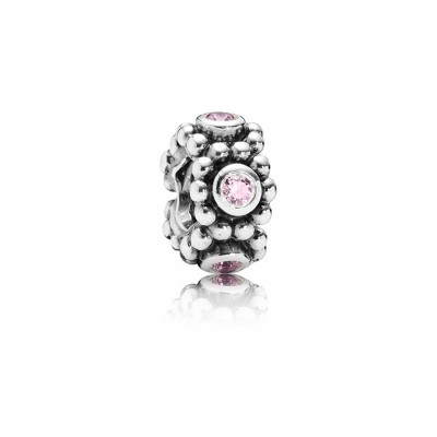 Pandora Her Majesty Spacer with Pink Zirconia