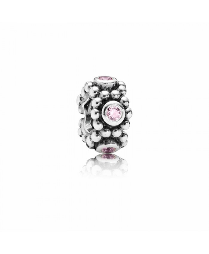 Pandora Her Majesty Spacer with Pink Zirconia