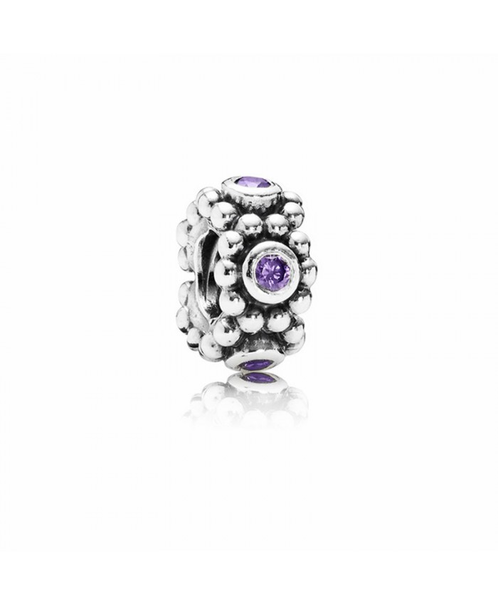 Pandora Her Majesty Spacer with Purple Zirconia