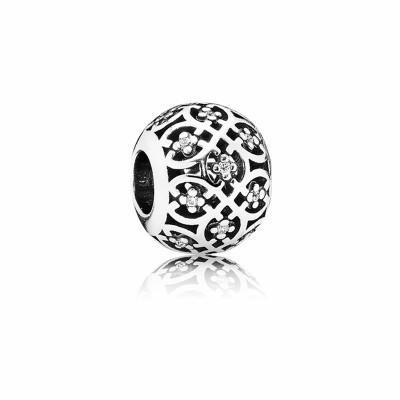 Pandora Intricate Lattice Charm with Clear Zirconia