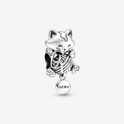 Pandora Kitten & Yarn Ball Charm