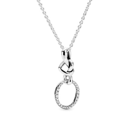 Pandora Knotted Heart Pendant Necklace