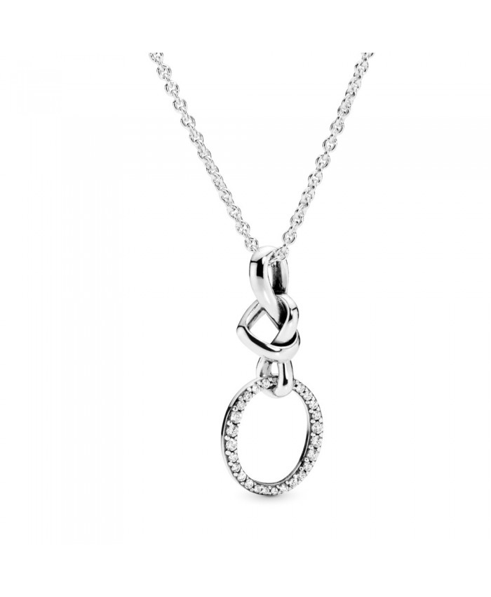 Pandora Knotted Heart Pendant Necklace