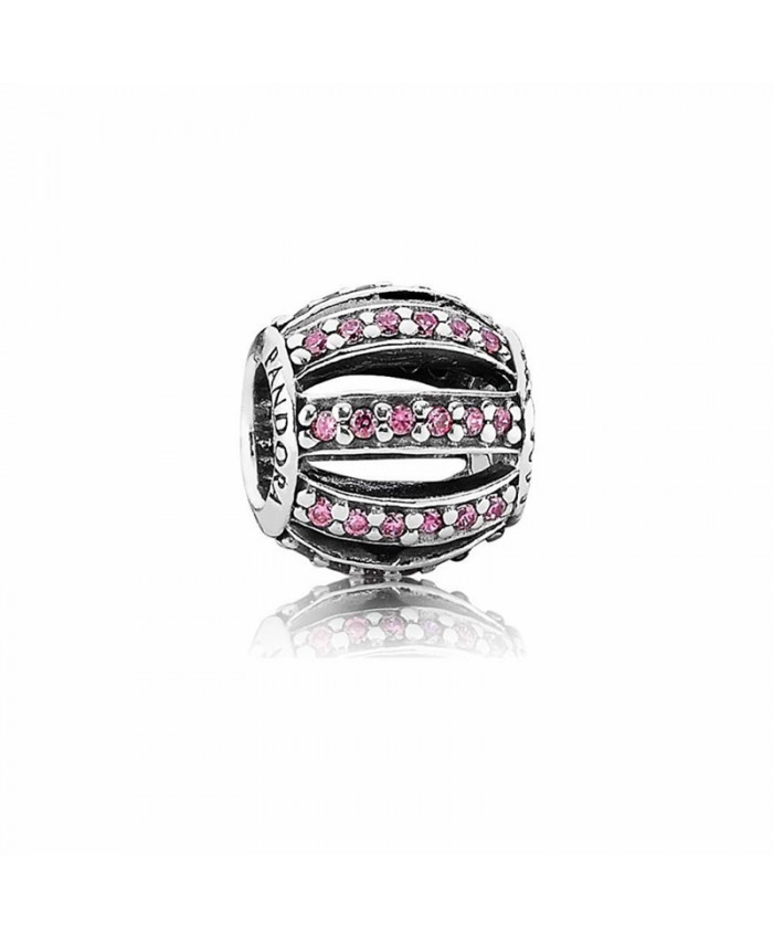 Pandora Leading Lady Charm with Pink Crystal