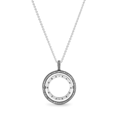 Pandora Logo Circle Necklace