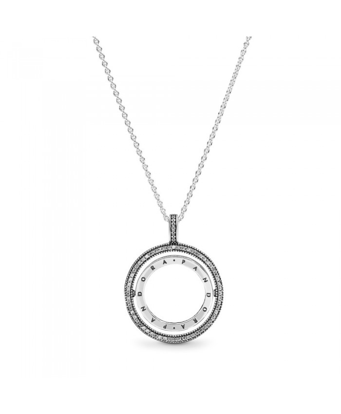 Pandora Logo Circle Necklace