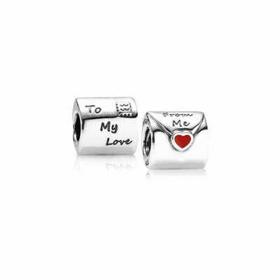 Pandora Love Letter Charm, Red Enamel