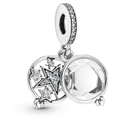 Pandora Magnified Star Double Dangle Charm